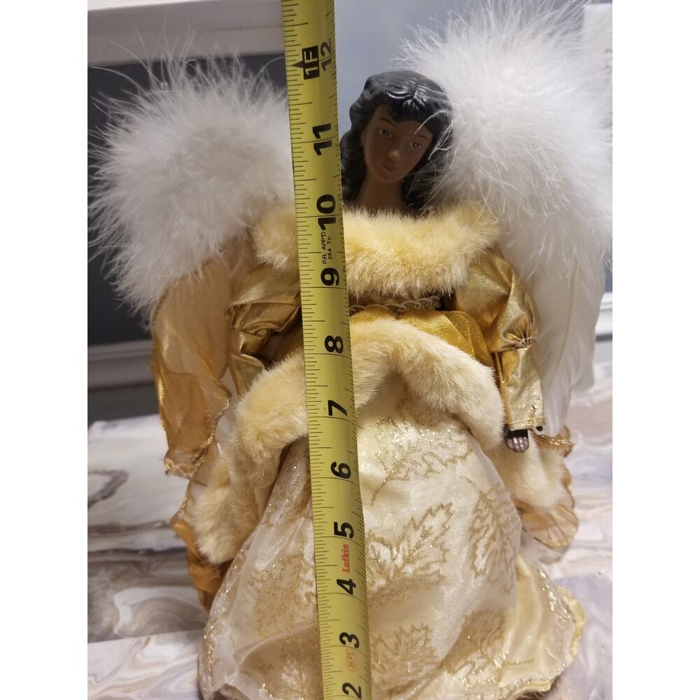 Vintage Dan Dee Collector’s Choice Angel Tree Topper African American 12"